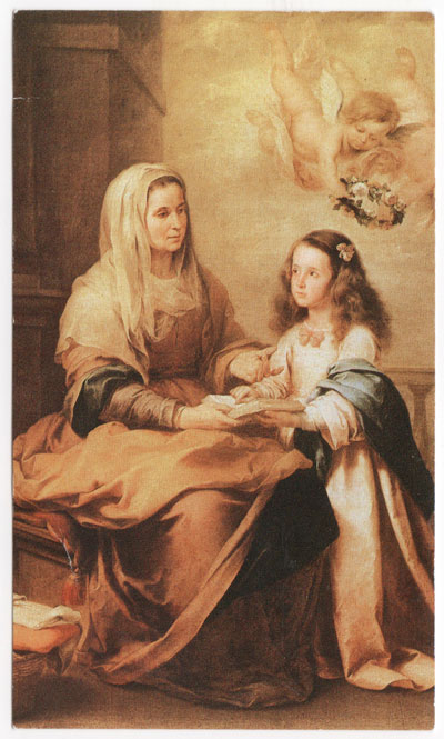 Painting of St. Ann Teaching the Virgin to Read