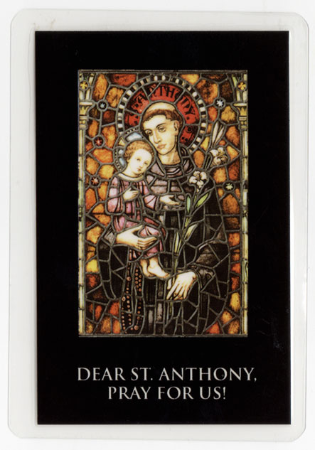 Stained glass of Saint Anthony